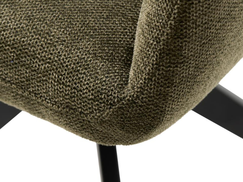 Roxana Spisebordsstol, Olivengrøn, 57,5x62x88 cm, Dreje & Vippe