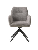 Roxana Spisebordsstol, Mellemgrå, 57,5x62x88 cm, Dreje & Vippe