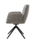 Roxana Spisebordsstol, Mellemgrå, 57,5x62x88 cm, Dreje & Vippe