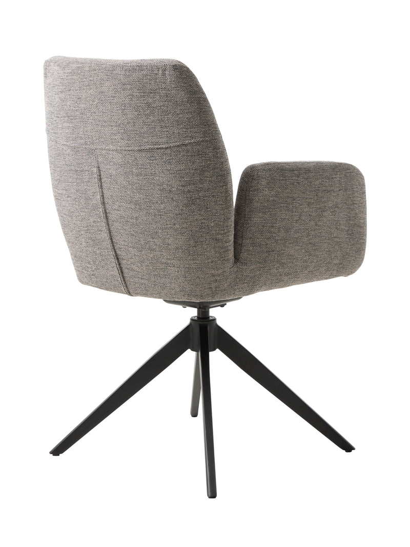 Roxana Spisebordsstol, Mellemgrå, 57,5x62x88 cm, Dreje & Vippe