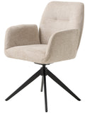 Roxana Spisebordsstol, Taupe, 57,5x62x88 cm, Dreje & Vippe