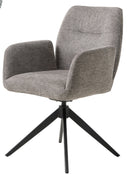 Roxana Spisebordsstol, Lysegrå, 57,5x62x88 cm, Dreje & Vippe