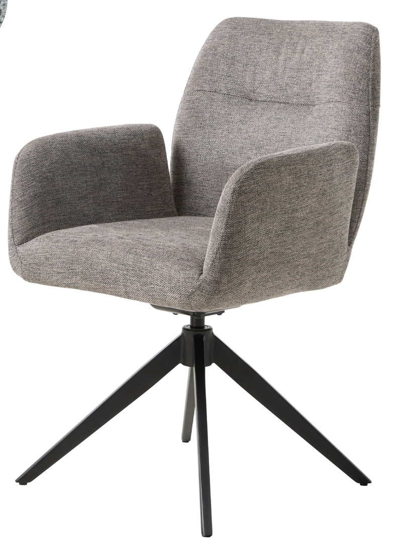 Roxana Spisebordsstol, Lysegrå, 57,5x62x88 cm, Dreje & Vippe