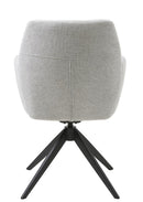 Roxana Spisebordsstol, Lysegrå, 57,5x62x88 cm, Dreje & Vippe