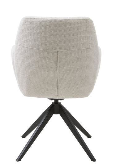 Roxana Spisebordsstol, Ivory, 57,5x62x88 cm, Dreje & Vippe