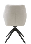 Roxana Spisebordsstol, Ivory, 57,5x62x88 cm, Dreje & Vippe