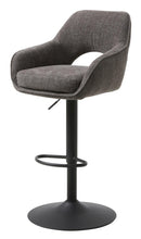 Cowley Barstol, Grafit, 51x54x95,5-110,5 cm, Sæt af 2