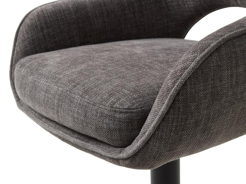 Cowley Barstol, Grafit, 51x54x95,5-110,5 cm, Sæt af 2