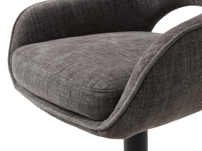 Cowley Barstol, Grafit, 51x54x95,5-110,5 cm, Sæt af 2