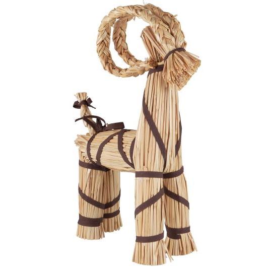 IB Laursen - Julebuk, m/brunt bånd, H43 cm