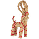 Ib Laursen - Julebuk m/rødt bånd og skæg, H59 cm