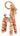 Ib Laursen - Julebuk m/rødt bånd og skæg, H63 cm