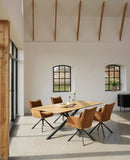 Cesura Spisebord, Eg Melamin, 100x200x75 cm