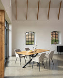 Cesura Spisebord, Eg Melamin, 100x200x75 cm