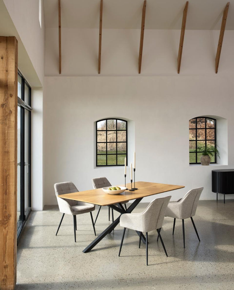 Cesura Spisebord, Eg Melamin, 100x200x75 cm