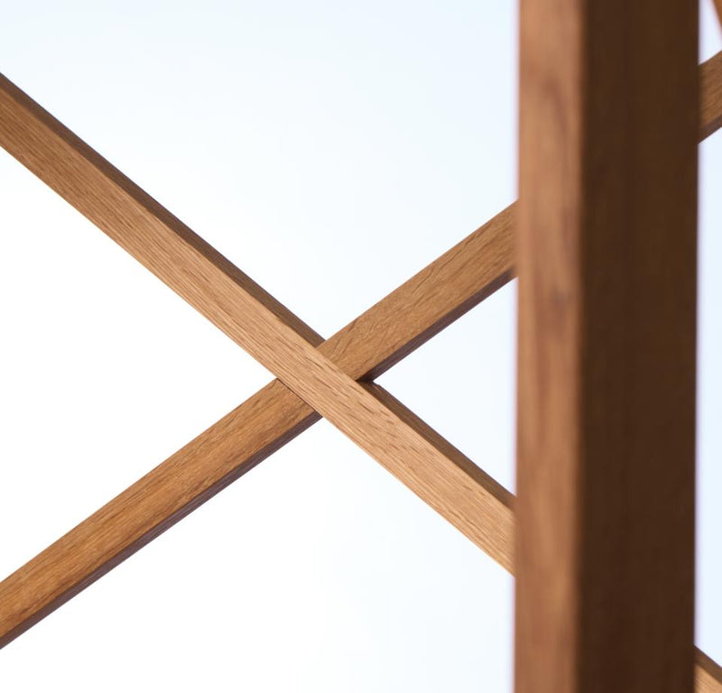 X-shelf reol, eg, 70x30x198cm