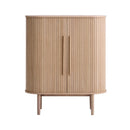 Meta Skab, Hvidpigmenteret eg, 100x40x118 cm