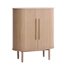 Meta Skab, Hvidpigmenteret eg, 100x40x118 cm