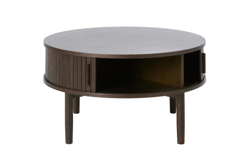 Meta Sofabord, Mørk Espresso Brun, Ø85x45 cm