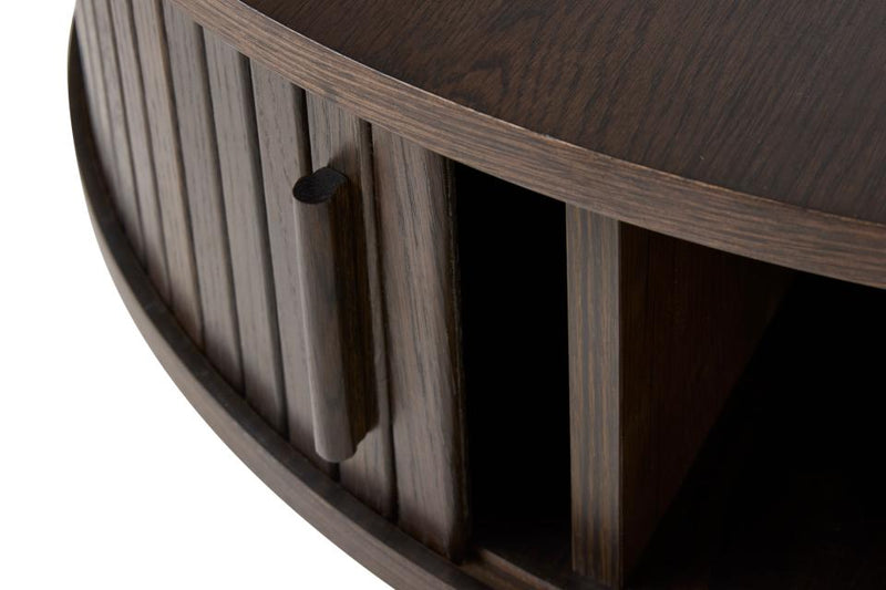 Meta Sofabord, Mørk Espresso Brun, Ø85x45 cm