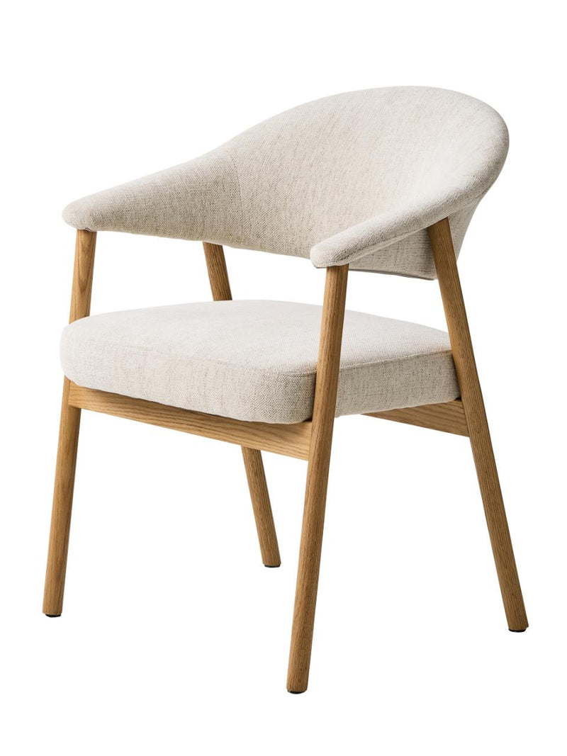 Elk Spisebordsstol, Sand, 63x63x81 cm, Sæt af 2