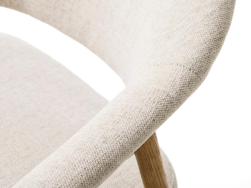 Elk Spisebordsstol, Sand, 63x63x81 cm, Sæt af 2