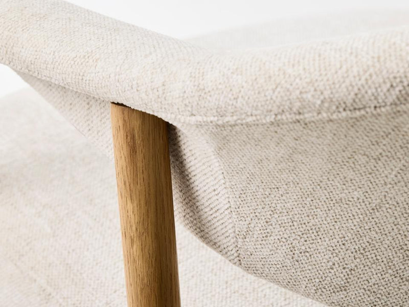 Elk Spisebordsstol, Sand, 63x63x81 cm, Sæt af 2