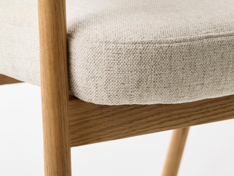 Elk Spisebordsstol, Sand, 63x63x81 cm, Sæt af 2