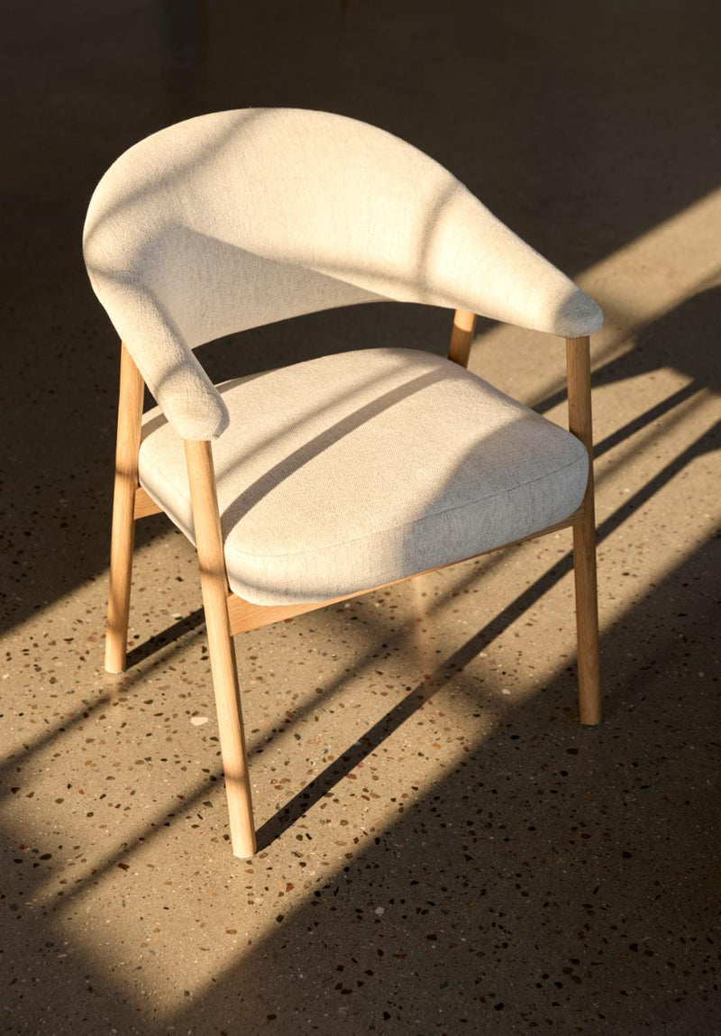 Elk Spisebordsstol, Sand, 63x63x81 cm, Sæt af 2