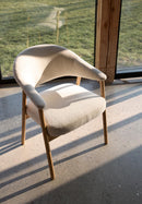 Elk Spisebordsstol, Sand, 63x63x81 cm, Sæt af 2