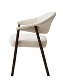 Elk Spisebordsstol, Sand, Dark Espresso Eg, 63x63x81 cm, Sæt af 2
