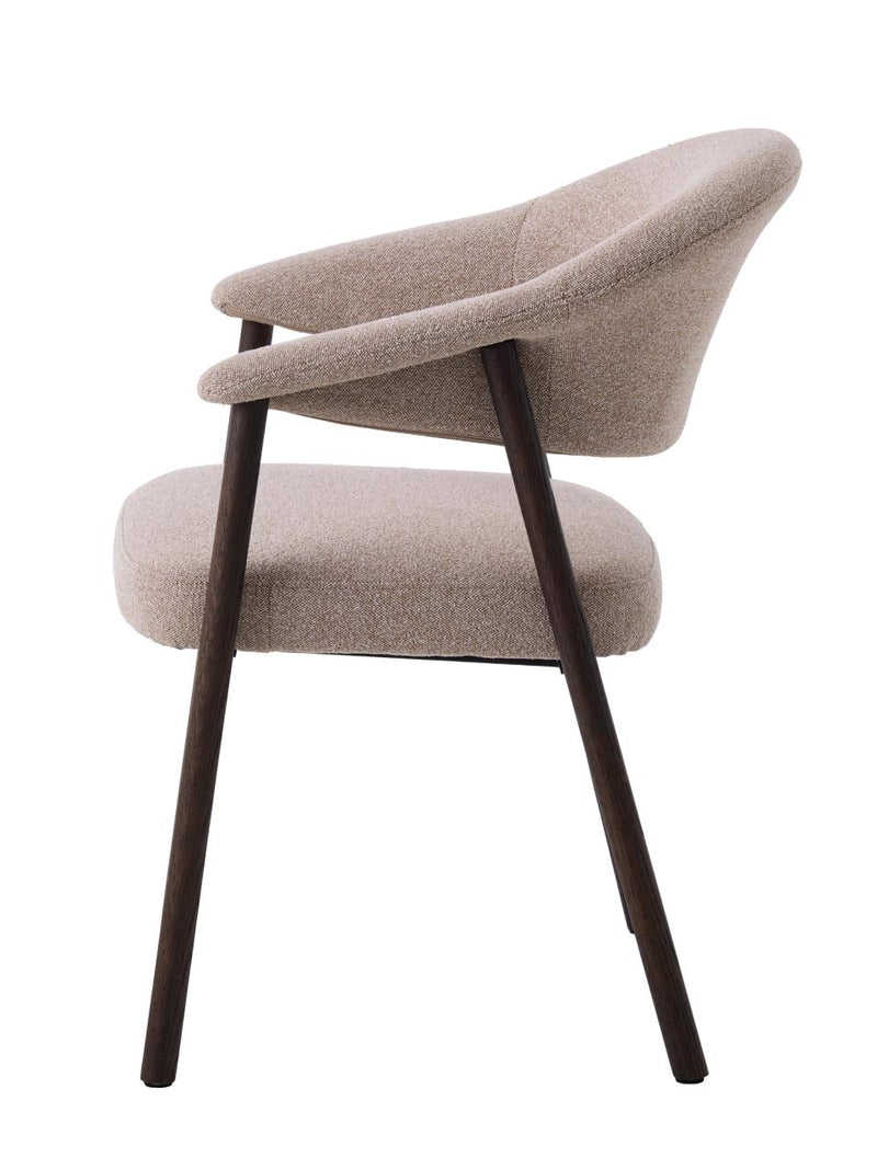 Elk Spisebordsstol, Sand, 63x63x81 cm, Sæt af 2 stk.