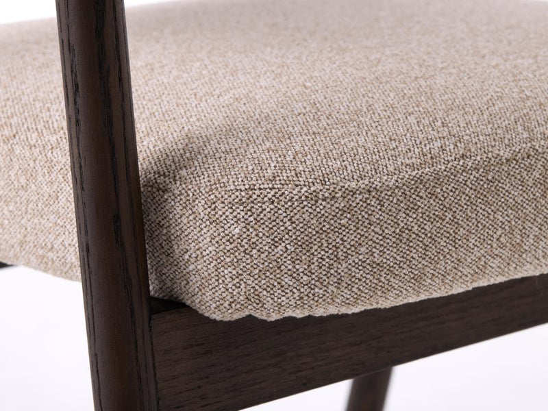 Elk Spisebordsstol, Sand, 63x63x81 cm, Sæt af 2 stk.