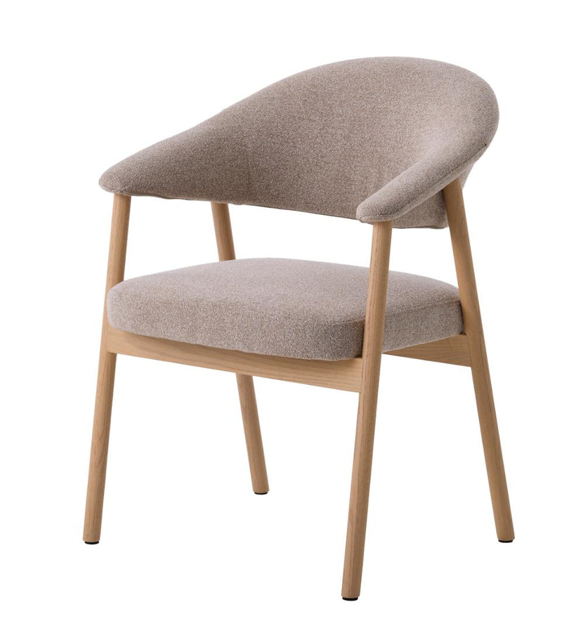 Elk Spisebordsstol, Sand, 63x63x81 cm, Sæt af 2