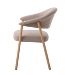 Elk Spisebordsstol, Sand, 63x63x81 cm, Sæt af 2