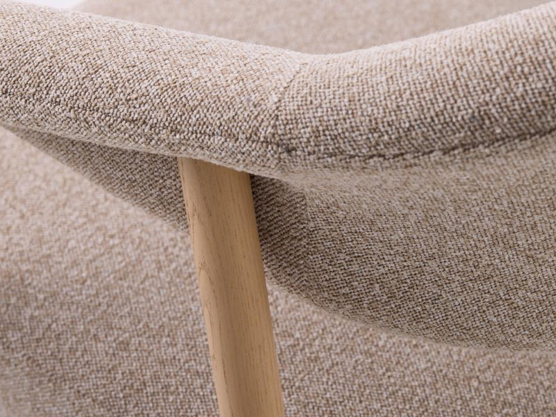 Elk Spisebordsstol, Sand, 63x63x81 cm, Sæt af 2