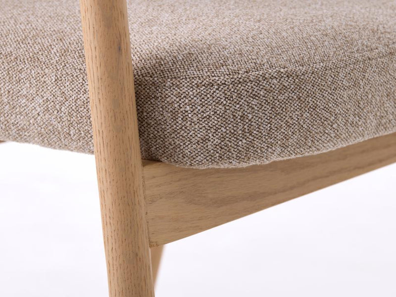 Elk Spisebordsstol, Sand, 63x63x81 cm, Sæt af 2