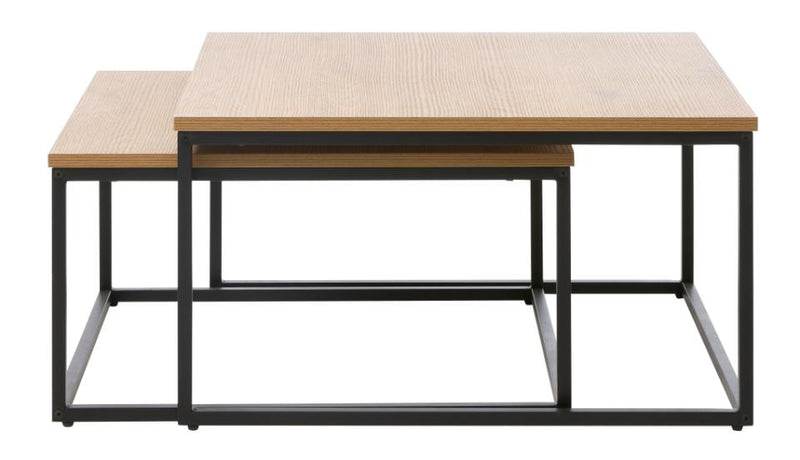 Cesura Satsborde, Eg Melamin, 68-75 cm, Sæt af 2