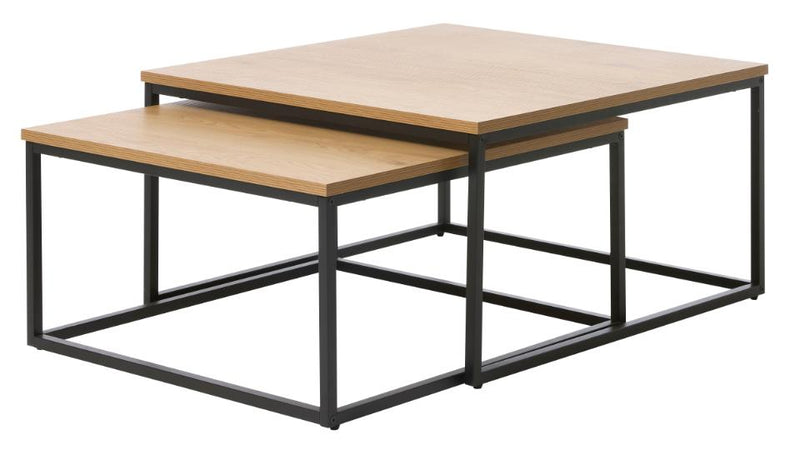 Cesura Satsborde, Eg Melamin, 68-75 cm, Sæt af 2