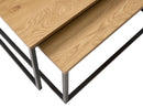 Cesura Satsborde, Eg Melamin, 68-75 cm, Sæt af 2