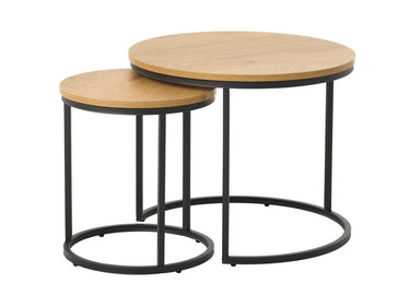 Cesura Sideborde, Eg Melamin, Ø40-60 cm, Sæt af 2