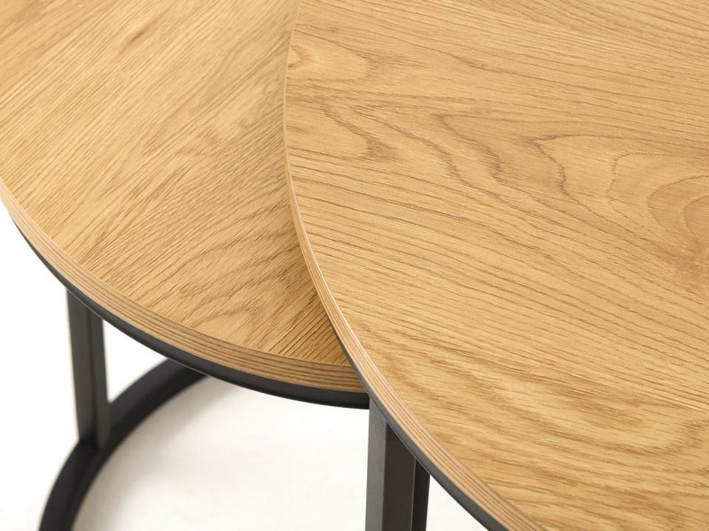 Cesura Sideborde, Eg Melamin, Ø40-60 cm, Sæt af 2