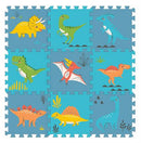 Magni Gulvpusle med dino arter 9 skumfliser