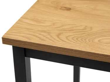 Cesura Barbord, 60x120 cm - Egetræ/Sort Metal