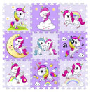 Magni Gulvpusle med enhjørninge 9 skumfliser