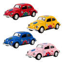 Magni - Mini VW Bobbel med blomster skala 1:36, ass. Farve, 1 stk.