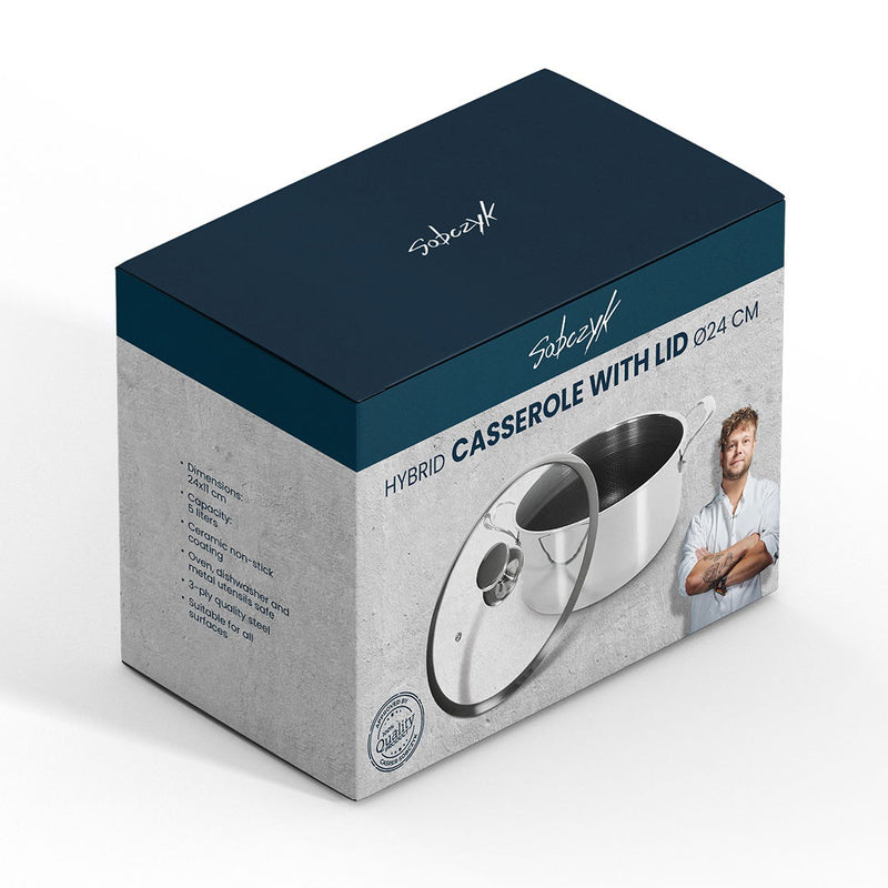 Sobczyk - Hybrid gryde m. låg Ø24cm