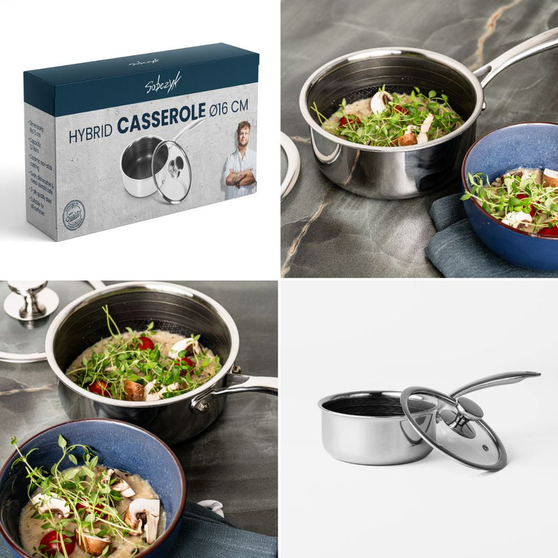 Sobczyk - Hybrid kasserolle m. låg, Ø16cm