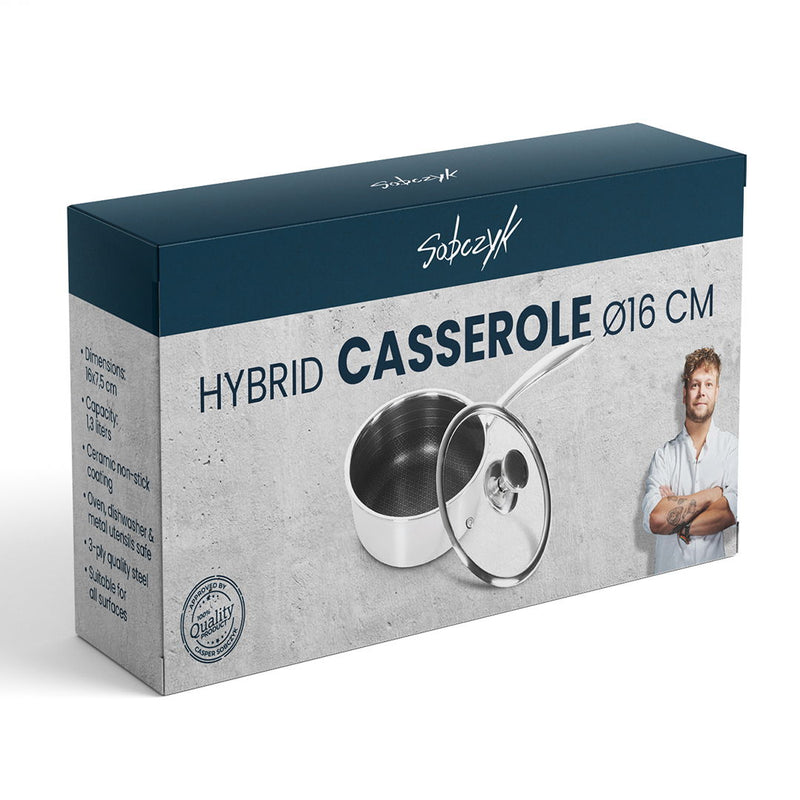 Sobczyk - Hybrid kasserolle m. låg, Ø16cm