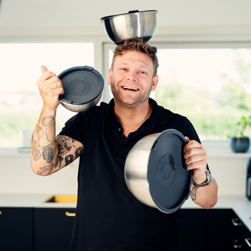 Sobczyk - Røreskålesæt med silikonebund - 3 pak